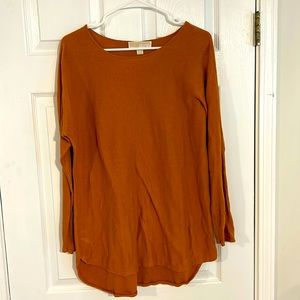 MK Light sweater, goldy orange color, Size M